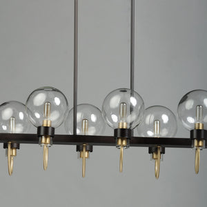 Bauhaus 6-Light Linear Chandelier