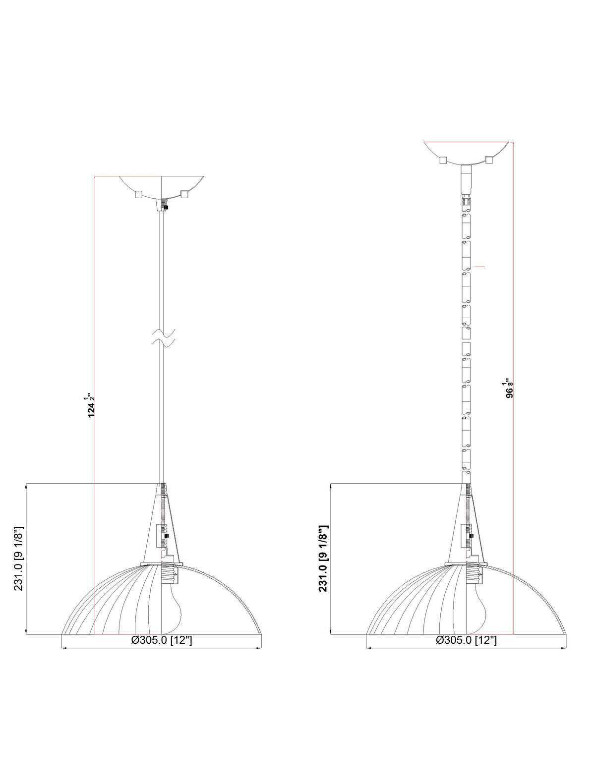 Lunelle 1 Light Pendant