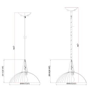 Lunelle 1 Light Pendant