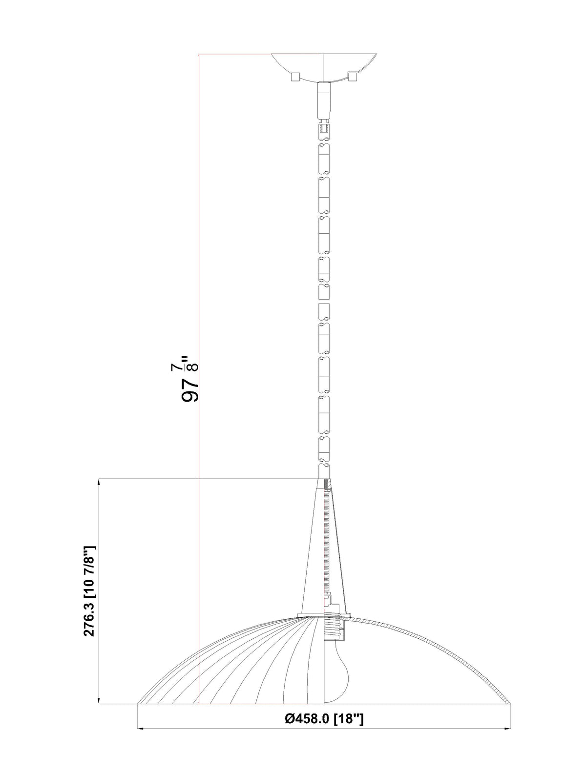 Lunelle 1 Light Pendant