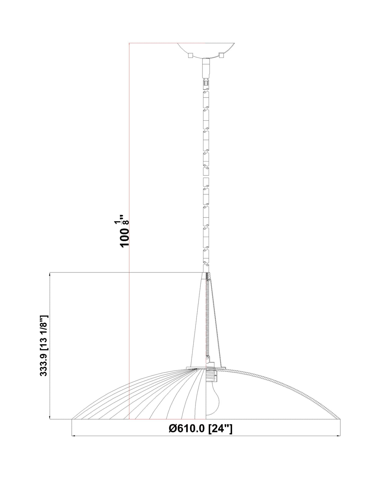 Lunelle 1 Light Pendant