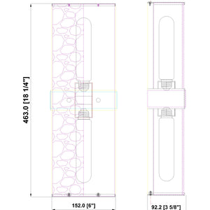 Meridian 2 Light Wall Sconce