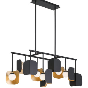 Cornice 10-Light 45" Integrated LED Linear Chandelier