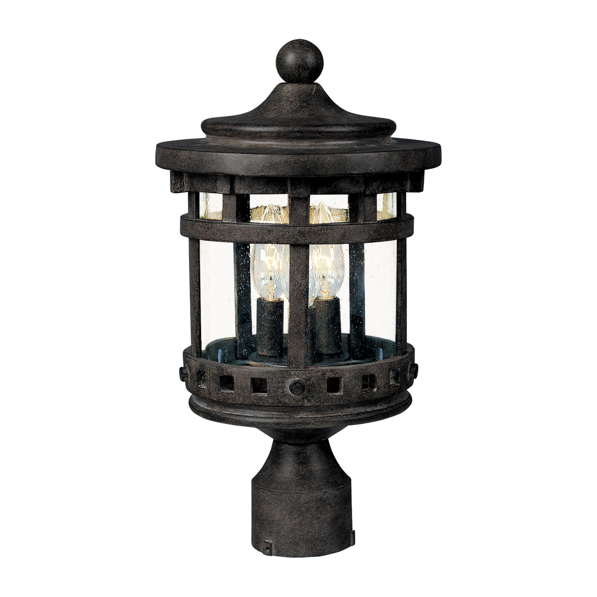 Santa Barbara Cast 3-LT Outdoor Pole/Post Lantern