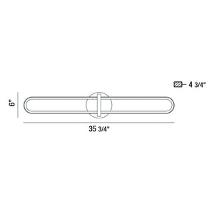 Botton 36" Integrated LED Wall Sconce