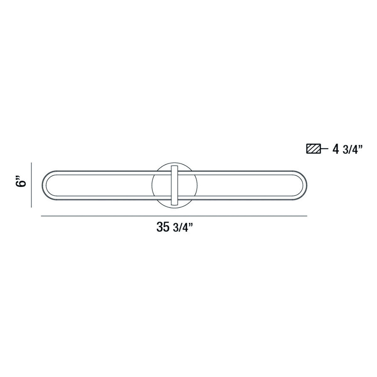 Botton 36" Integrated LED Wall Sconce
