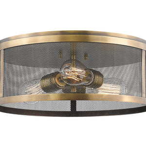 Meshsmith 3 Light Flush Mount