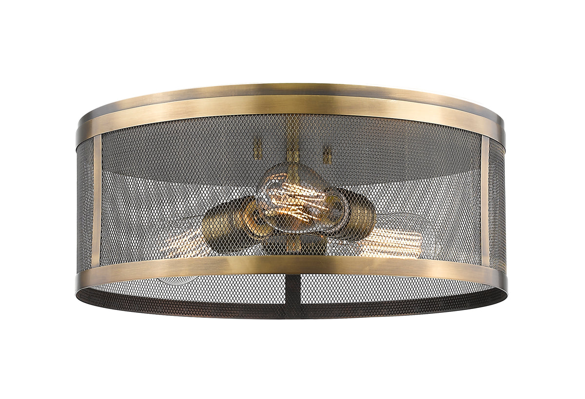 Meshsmith 3 Light Flush Mount