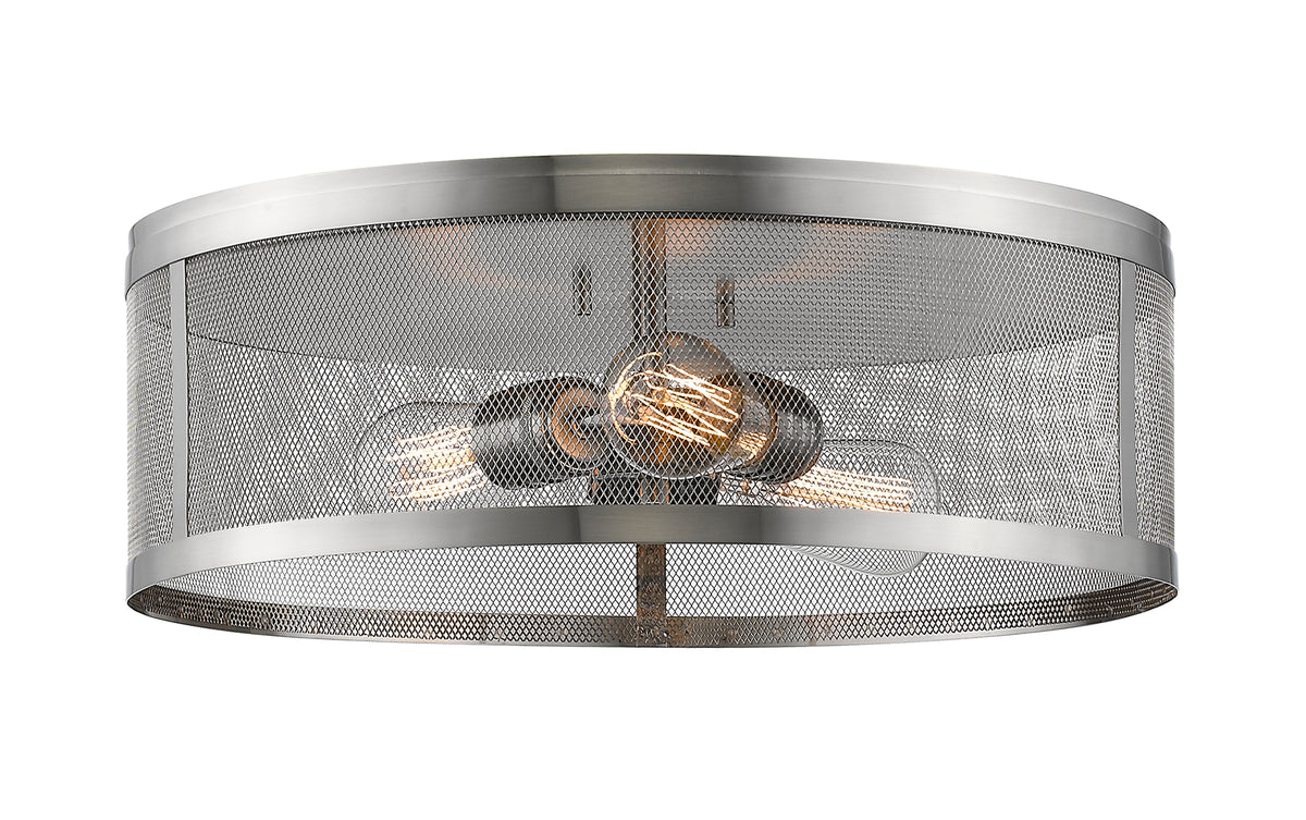 Meshsmith 3 Light Flush Mount