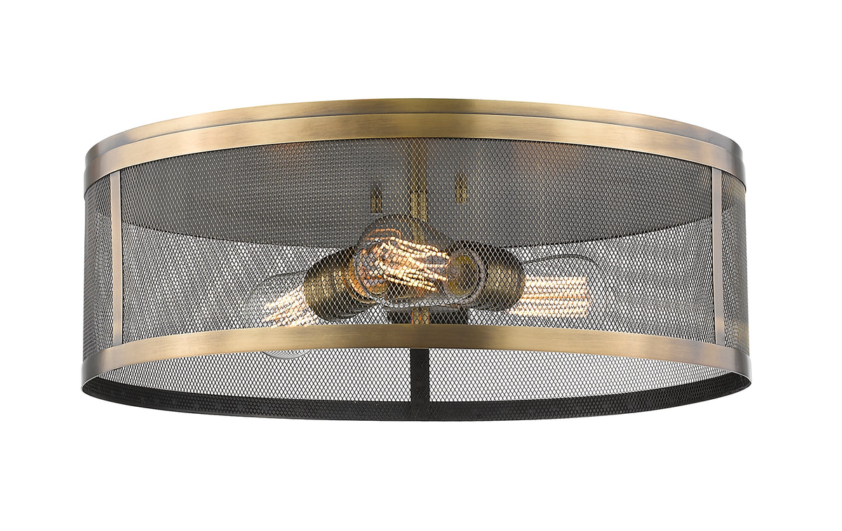 Meshsmith 3 Light Flush Mount