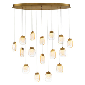 Paget 16-Light 44" Integrated LED Multi Drop Chandelier