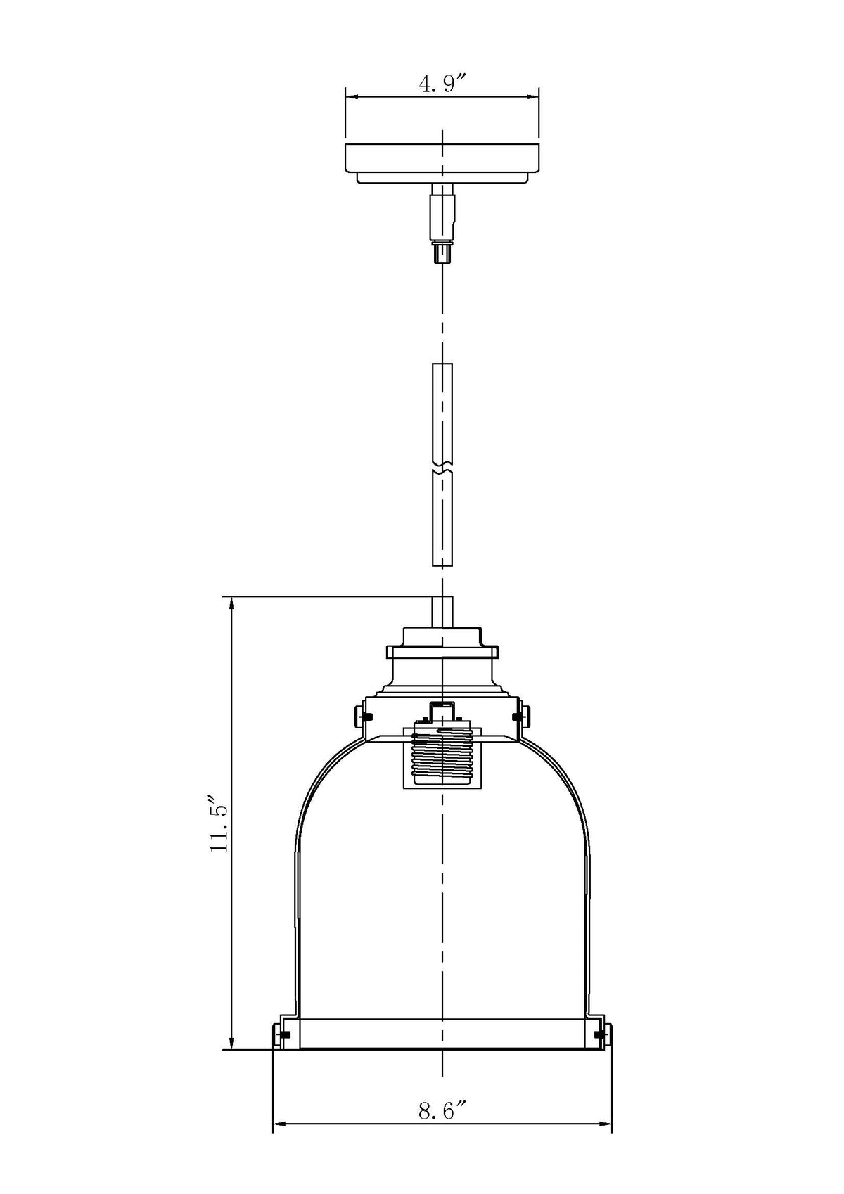 Burren 1 Light Pendant