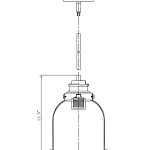 Burren 1 Light Pendant