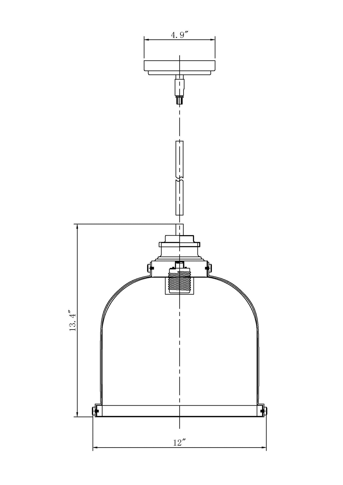 Burren 1 Light Pendant