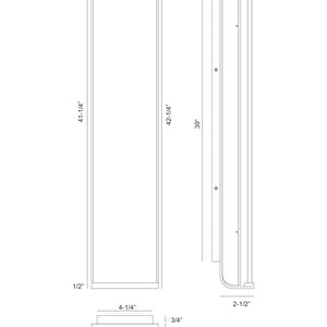 Dulton 42" Integrated LED Outdoor Wall Sconce