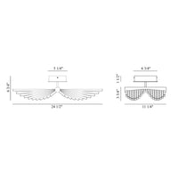 Seraph 25" Integrated LED Flush Mount