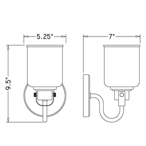 Kinsley 1 Light Wall Sconce