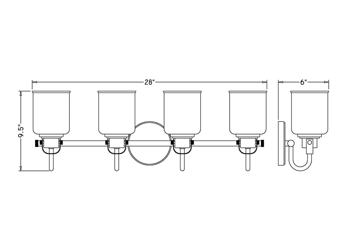 Kinsley 4 Light Vanity