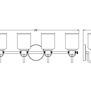 Kinsley 4 Light Vanity