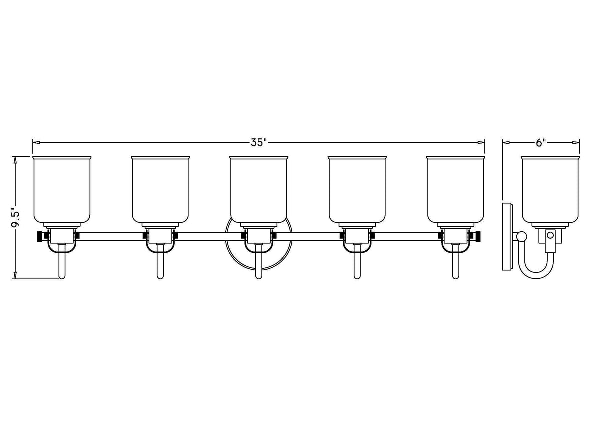 Kinsley 5 Light Vanity