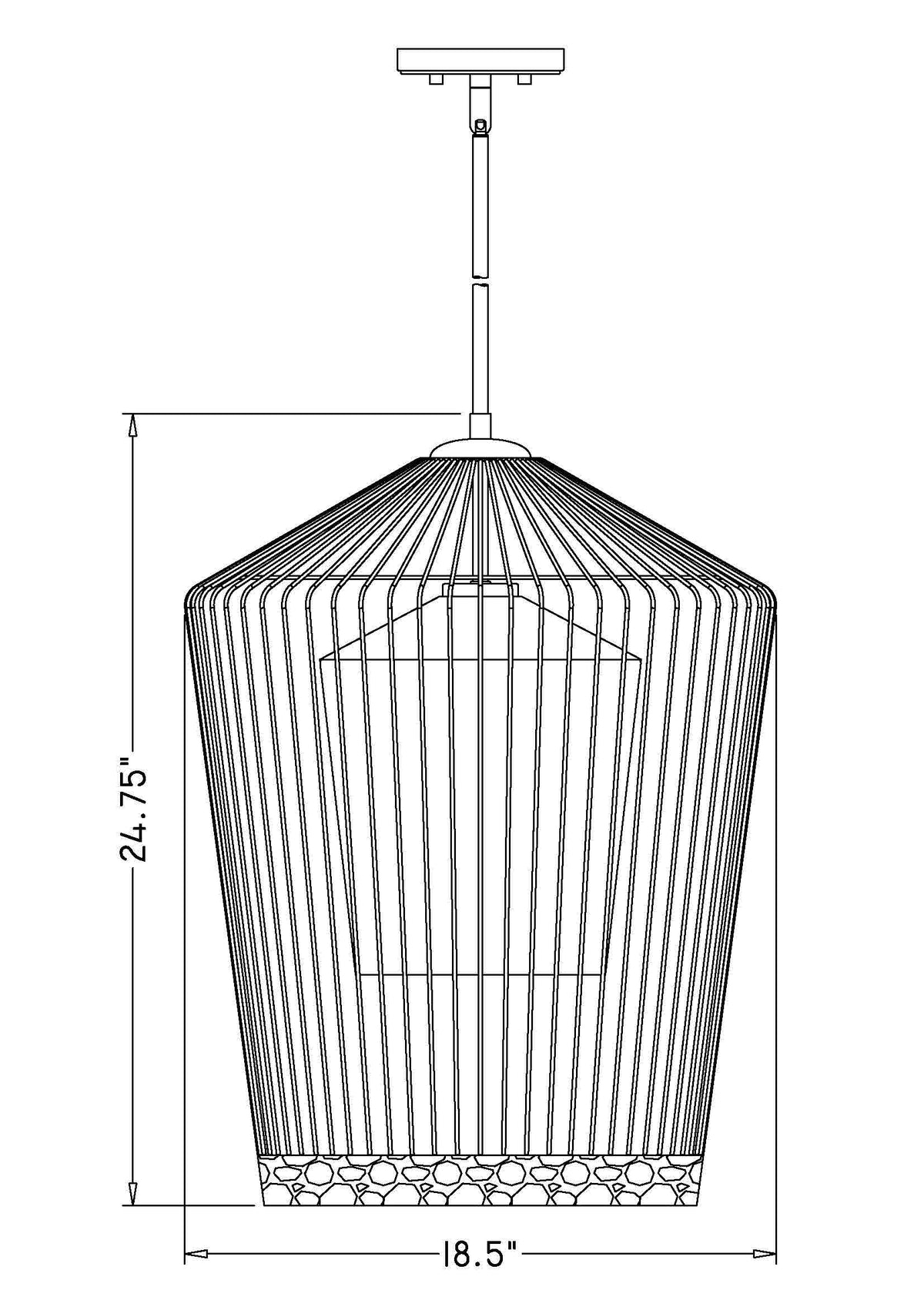 Lido 1 Light Pendant