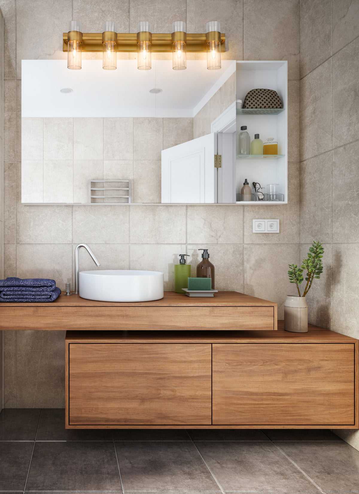 Lawson 5 Light Vanity