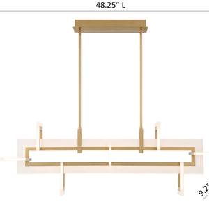 Inizio 48" Integrated LED Linear Chandelier