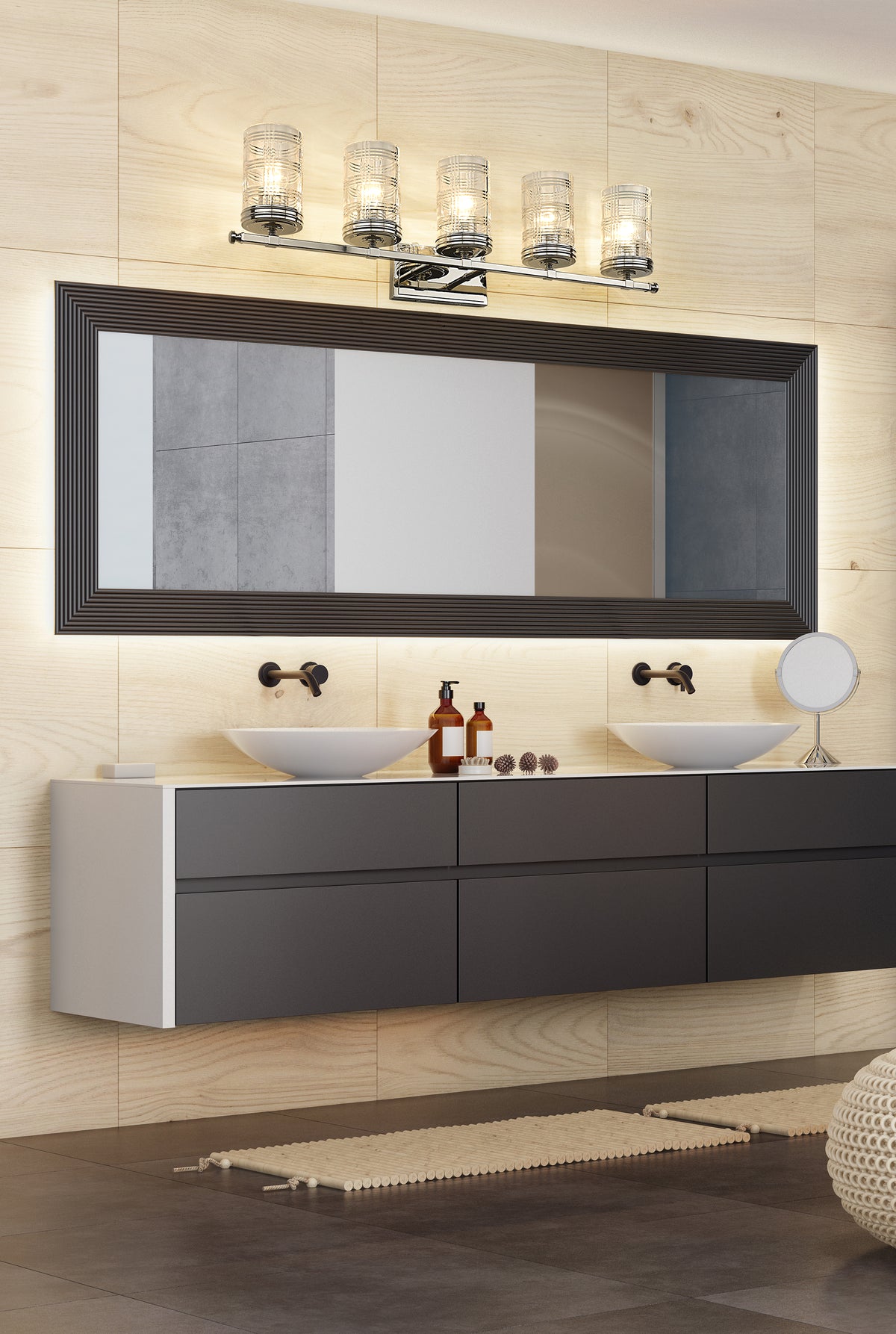 Archer 5 Light Vanity