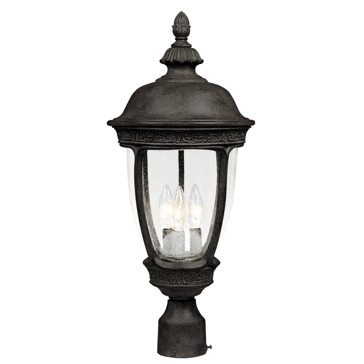 Knob Hill Cast 3-Light Outdoor Pole/Post Lantern