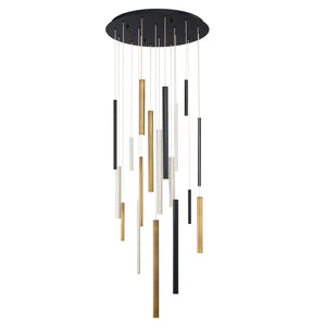 Santana 18-Light 24" Integrated LED Multi Drop Chandelier