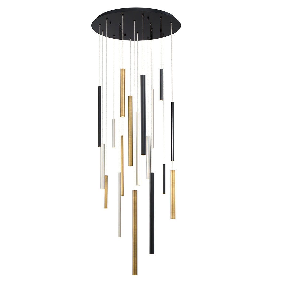 Santana 18-Light 24" Integrated LED Multi Drop Chandelier