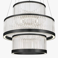 Empra 3-Tiers 3-Light 35" Integrated LED Grand Chandelier