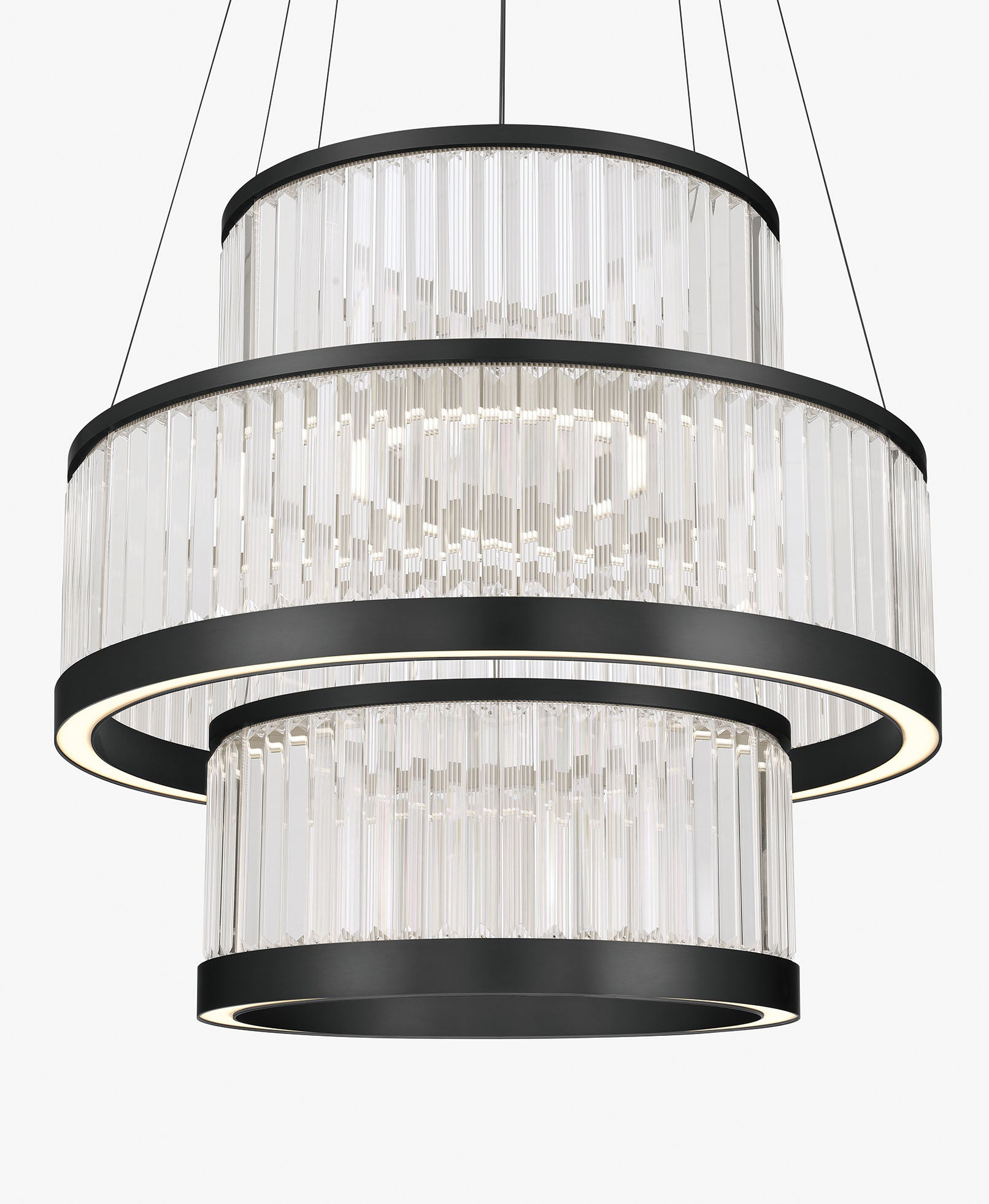 Empra 3-Tiers 3-Light 35" Integrated LED Grand Chandelier