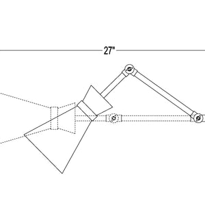 Soriano 1 Light Wall Sconce