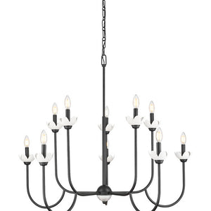 Allistair 10 Light Chandelier 10 x 60W - Candelabra