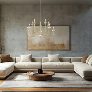 Allistair 10 Light Chandelier 10 x 60W - Candelabra