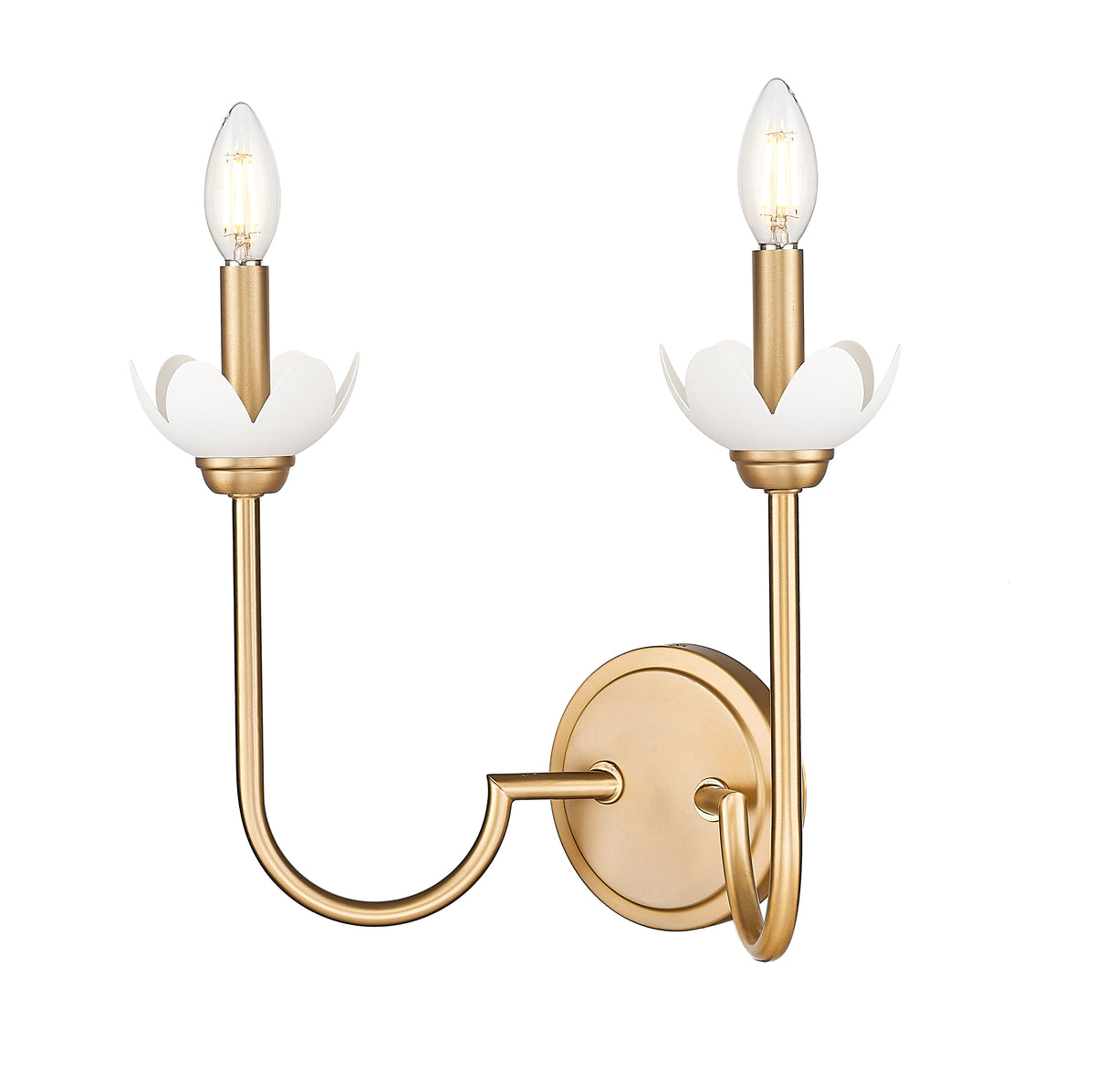 Allistair 2 Light Wall Sconce 2 x 60W - Candelabra