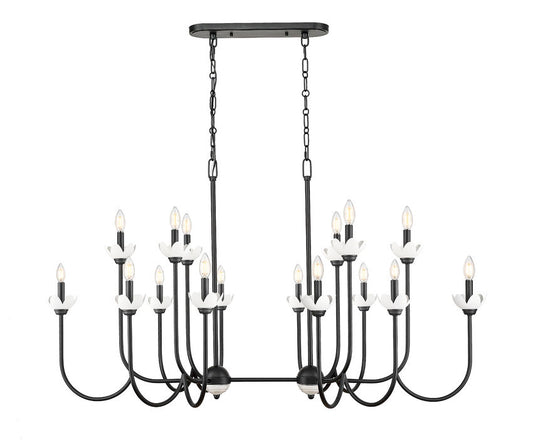 Allistair 16 Light Linear Chandelier 16 x 60W - Candelabra