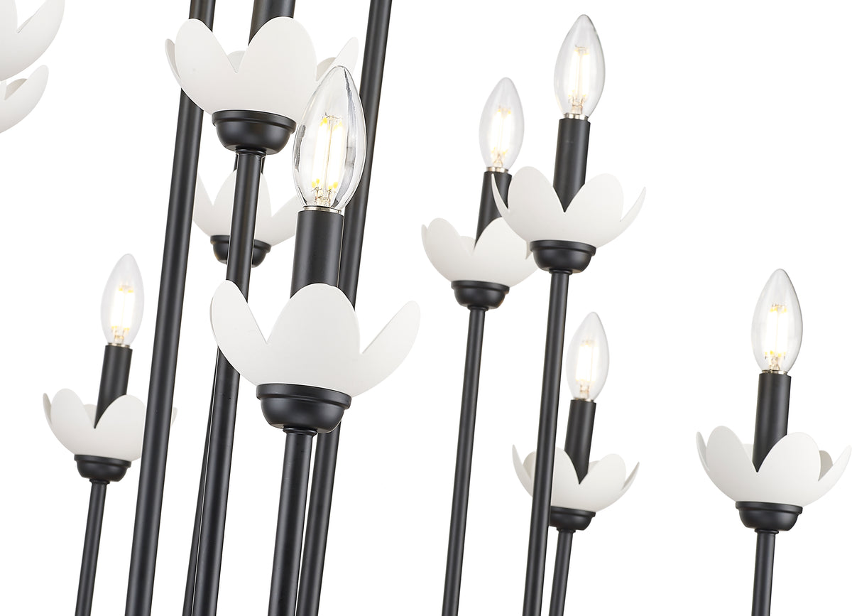 Allistair 16 Light Linear Chandelier 16 x 60W - Candelabra