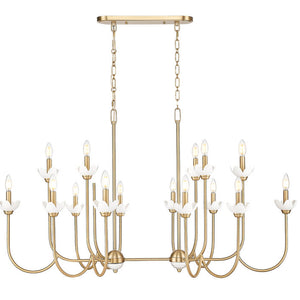 Allistair 16 Light Linear Chandelier 16 x 60W - Candelabra