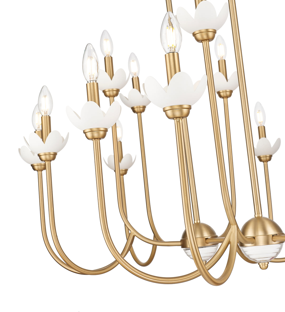 Allistair 16 Light Linear Chandelier 16 x 60W - Candelabra