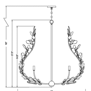 Claudine 8 Light Chandelier