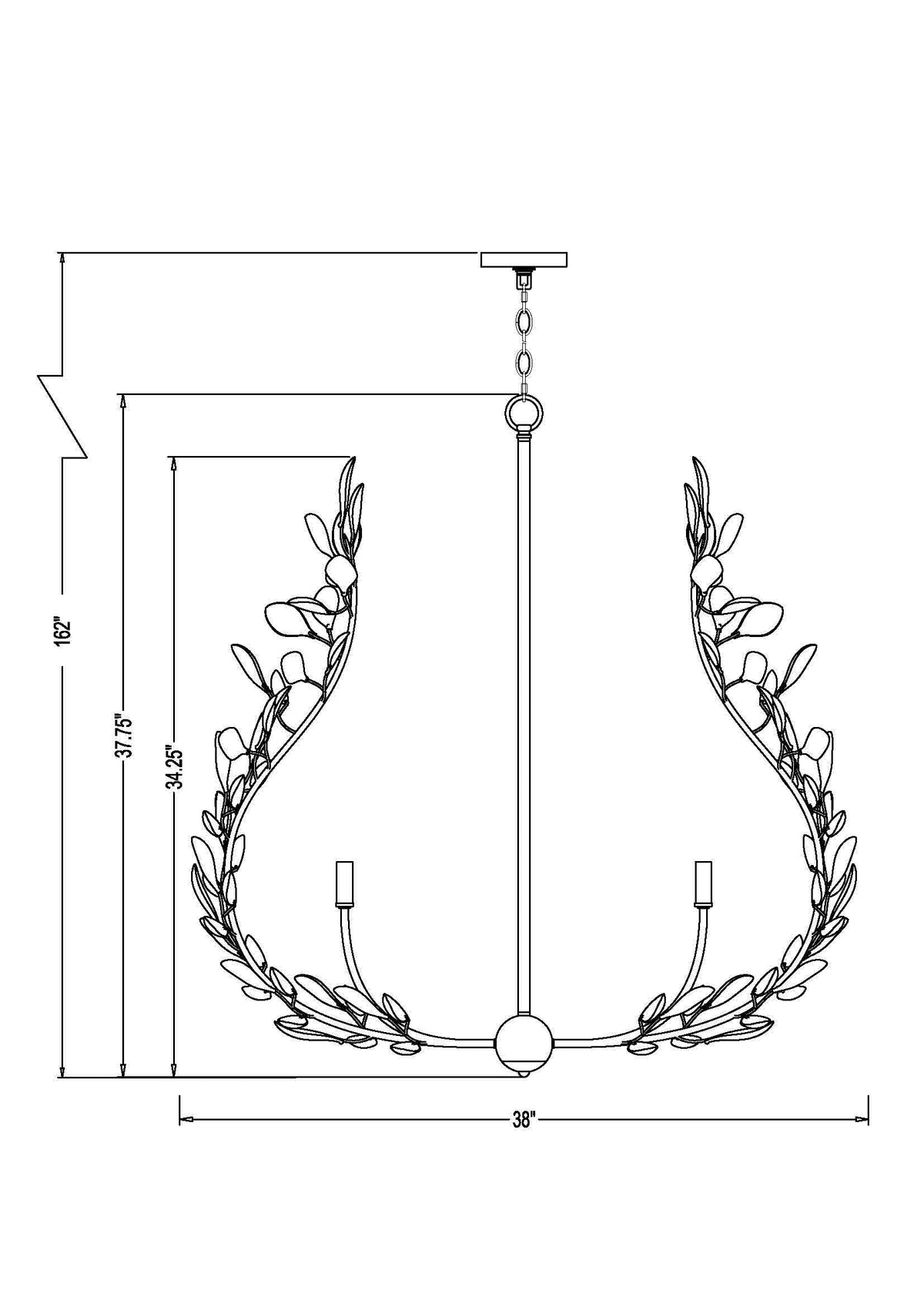 Claudine 8 Light Chandelier