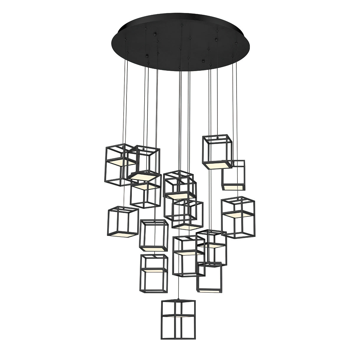 Ferro 16-Light 32" Integrated LED Multi Drop Chandelier