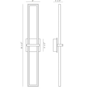 Bordo 36" Integrated LED Outdoor Wall Sconce