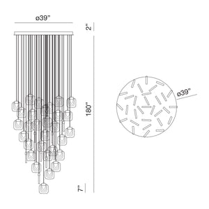 Paget 31-Light 39" Integrated LED Grand Chandelier