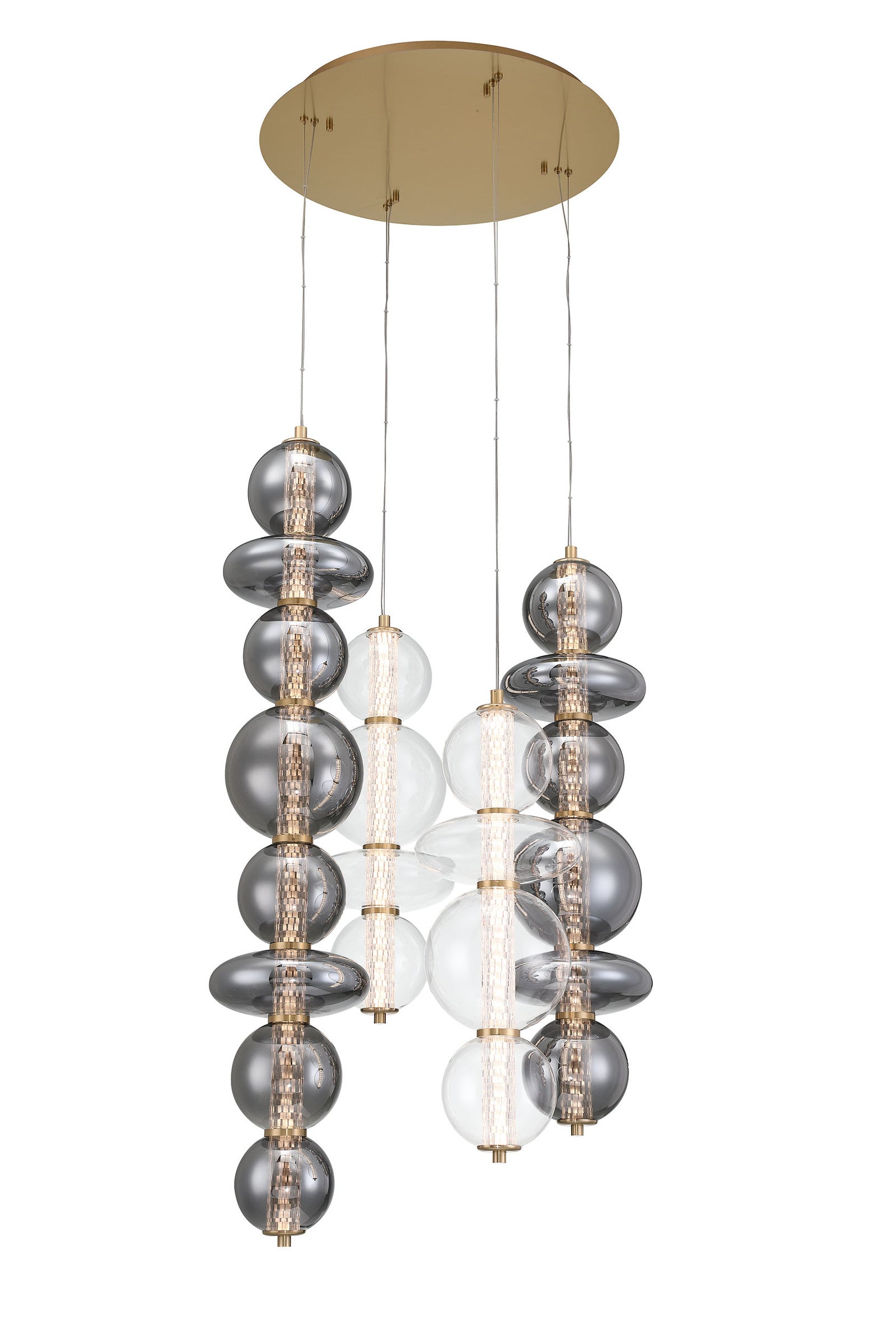 Atomo 4-Light 50" Integrated LED Multi Drop Chandelier