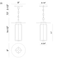 Florin 15" Integrated LED Outdoor Pendant