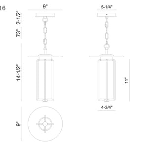 Florin 15" Integrated LED Outdoor Pendant