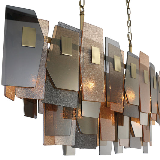 Cocolina 2-Tiers 11-Light 48" Linear Chandelier